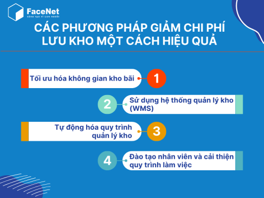 phương pháp giảm chi phí lưu kho hiệu quả