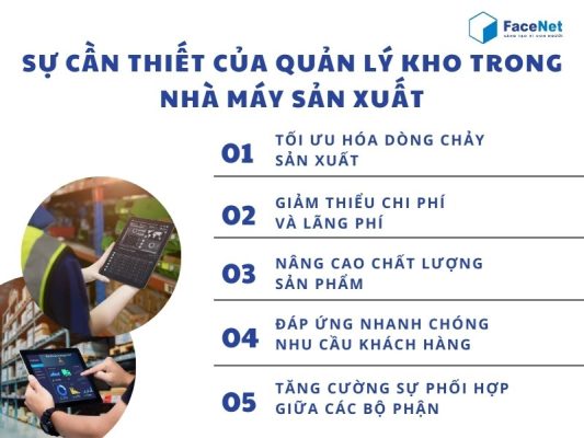 Sự cần thiết của quản lý kho trong nhà máy sản xuất